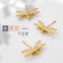 Dragonfly Brass Personality Cabinet Door Handle Drawer Drawer Cabinet Northern European Cabinet Light Luxury Pure Copper Hand
