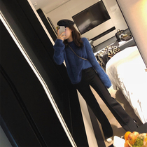 Early autumn is very fairy waitmore pullover loose outer wear turtleneck sweater female 2019 new ins lazy wind