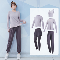 Professional Morning Running Suit Women Gym Gym Yoga Clothes Tennis Red Morning Running Suit Sports Clothes Three Sets Speed Jersey Sportswear Sport Clothes