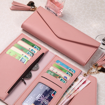 Womens hand wallet Womens card bag 2021 new Japanese and Korean wave Su pendant small fresh multi-function student wallet