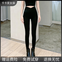 JUSTCCC Carca Womens official flagship High waist collection Hip Pants Cross Plus Suede Shark Pants Bottom Yoga Pants