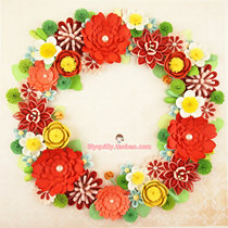 DIY original summer time wreath flower flower paper handmade material package set