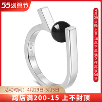 Triple Tipsy Xu Song the same money clip pearl index finger ring opening female adjustable female boomer fashion