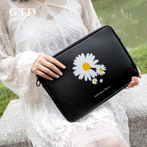 Small Daisy file bag file bag file bag large capacity cute girl heart hipster zipper storage bag information bag student portable make-up class bag student tutoring art bag
