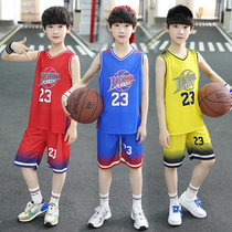 Boy suit Summer clothes summer sleeveless vest Two sets CUHK Tong speed dry clothes sportswear Childrens basketball Conserve wave