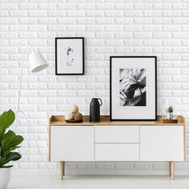 Foam Wall Paper Self-Glued 3d Solid Wall Sticker Brick Waterproof Wallpaper Background Wall Crashworthy Bedroom Cozy Decorative Stickers