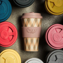 Italian Quycup portable handy cup Creative cute girl Q cup ins style couple cup Insulated coffee cup