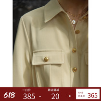 Beautiful emperor method vintage retro with long sleeves high waist to collect waist and dress and dress lady early spring new temperament skirt