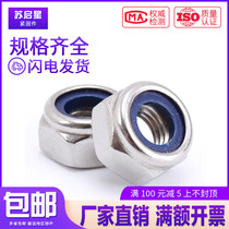 201 304 316 stainless steel nylon lock nut lock nut M2M2 5M3M4M5M6M8M10M12