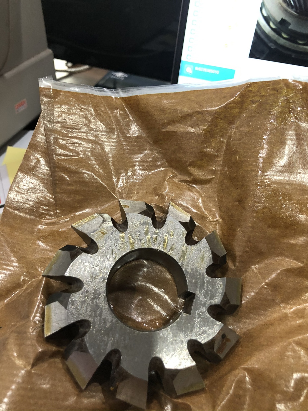 Gradual wire gear milling cutter M1 - M10 Flower - bond milling cutter