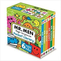 Spot English original MR MEN: SOCKET LIBRARY 6 This small boxed pocket library 3-5-year-old extracurbarian extended reading Low-Eupenlightenment exploring the world pro