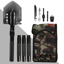 Outdoor engineer shovel car spade multi-functional military shovel German manganese steel shovel self-defense weapon field survival equipment