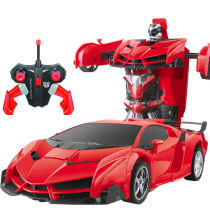 One-button deformation remote control car King Kong robot charging dynamic wireless remote control car childrens toy car 3-14 years old