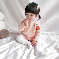 Baby autumn and winter womens baby knitwear jumpsuit sweater fart