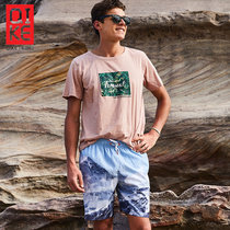 (Rider) quick-drying loose beach pants seaside vacation swimming tourism hot spring shorts men can enter the water swimming pants