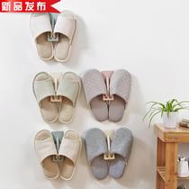 Bathroom punch-free shoe rack Living room seamless stickers k slipper rack shoe rack Slipper pylons Shoe storage