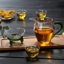 Tea Leak Tea Filter Filter filter Glass Kung Fu tea Tea Set for retro Tea Filter Tea-filter Tea Funnel Suit Heat-resistant Fair Cup