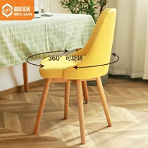 Chair Girl Cute Bedroom Revolving Book Room Student Writing Computer Office Home Use Backrest Sofa Chair Approachate