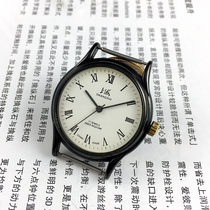 Original stock Out of stock Shanghai Card 17 Diamond black shell Roman white face Manual mechanical diameter 37 mm DELIVERY STRAP