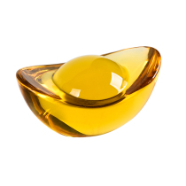 Special citrine decoration size Gold ingot Crystal ingot Lucky decoration Opening gift Home decoration