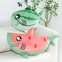 Small shark melon doll watermelon shark bee fish holding pillows girls sleep creative novelty paparazzi appeasement Mao suede toy presents