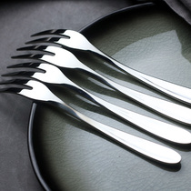 WUXIN304 stainless steel fruit fork Household salad fork Dessert fork Cake fork Fruit sign fruit plug Western fork