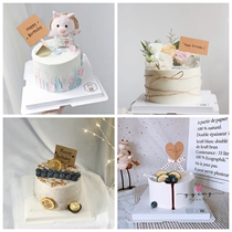 Goddess in Kraft Paper Cake plugin blank handwritten slot Sen series red popular decoration
