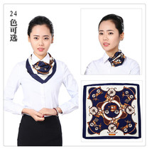60cm spring and summer new bank Hotel Hotel stewardess professional dress Mulberry Silk Silk Silk small square scarf scarf
