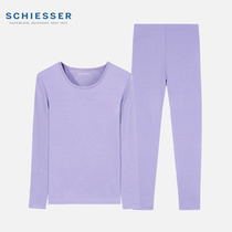 Shu ya thermal underwear women Autumn Winter thick abrasive Wormwood warm set autumn clothing autumn trousers Schiesser