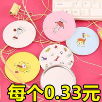 Small mirror table top for men to carry the Ins wind Mini carry-on folding handheld cute days of young girls heart