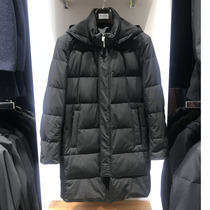 Brand counter Mens fashion casual autumn and winter mid-length hooded warm down jacket