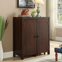 American door whole shoe cabinet home solid wood ultra-thin entrance shoe cabinet large capacity storage cabinet door shoe stool