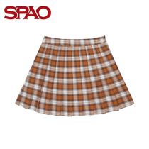 SPAO autumn and winter new ladies check pleated skirt 2018 autumn new skirt skirt tide SPWH849S73