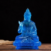 Ancient Law Glazed Drug Master Seven Such As Pharmacist Seven Buddungong Pharmacist Buddha Statues at the Buddha Mercy Temple Fotang Home Support