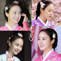 Han Operas new Zhang Yuzhen Kim Tae-hee has the same style of hair decoration North Korean Han clothes headwear Korean clothing hairpin pearl headwear