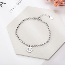 Round Pearl Alphabet Bracelet s9225 Xiaomi Everest 100 Lap Silver Jewelry Female Ornament Jane About Girlfriends Temperament