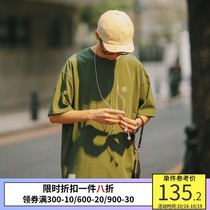 PSO Brand basic embroidery short sleeve mens loose Tide Brand trend round neck T-shirt couple summer half sleeve