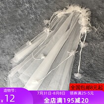 Bridal veil Korean simple super fairy new short wedding wedding photo travel wedding veil headdress
