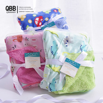 Baby Bean Bean Blanket Kindergarten Afternoon Nap Small Quilt Double Layer Thickened Winter Child Cover Blanket Newborn Blanket Bag Quilt
