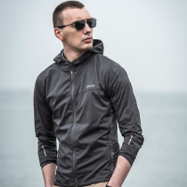 Skin clothes mens summer ultra-thin breathable blouses outdoor fishing suit windproof and waterproof light and thin jacket Outdoor windsuit