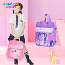 Kammita childrens tutoring bag Primary school boys and girls handbag cute fashion tote bag new princess satchel