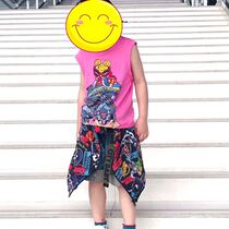 22 Xia Chao brand childrens boys and girls pacifiers cotton printing motorcycle childrens boys sleeveless vest