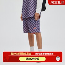 ZONEiD spring new trend plaid sports shorts drawstring loose ultra light breathable casual basketball five-point pants