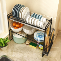 Bowl rack drain rack household kitchen shelf countertop drying dishes chopsticks storage basket water filter new multi-function