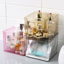 Simple transparent desktop cosmetics storage box mask lipstick skin care products household finishing box acrylic shelf