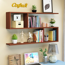 Wall shelf hanging board wall cabinet storage cabinet living room wall creative decoration bedroom non-perforated bookshelf
