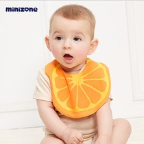Japanese baby saliva towel baby cotton double bib watermelon donut football cute shape bib
