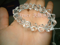 Brazil natural white crystal white crystal bracelet square 10mm health aid industry hand string gift recruitment fortune jewelry