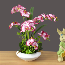 Flower Companion Isei Simulation Flower Feel Butterfly Lan Bonsai Potted Flowers Art Living Room Table Top Decorative Floral Swing Piece