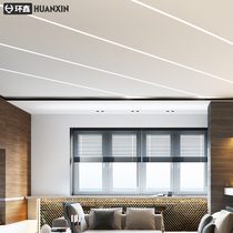 led linear light with strip aluminum slot ceiling embedded type light embedded surface titanium metal strip linear light